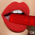QIBEST Brand 34 Colors Waterproof Matte Nude Lipstick Lipkit Pigment Dark Red Black Long Lasting Lip Gloss Women Makeup Lipgloss