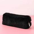 Fur Makeup Bags for Women Soft Travel Cosmetic Bag Organizer Case Young Lady Girls Make Up Case Necessaries 1 Pc Solid Handbags