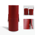 PU Leather Makeup Brush Bucket Portable Travel Cosmetic Bag Multi-Function Dust-Proof Waterproof Makeup Brush Cylinder