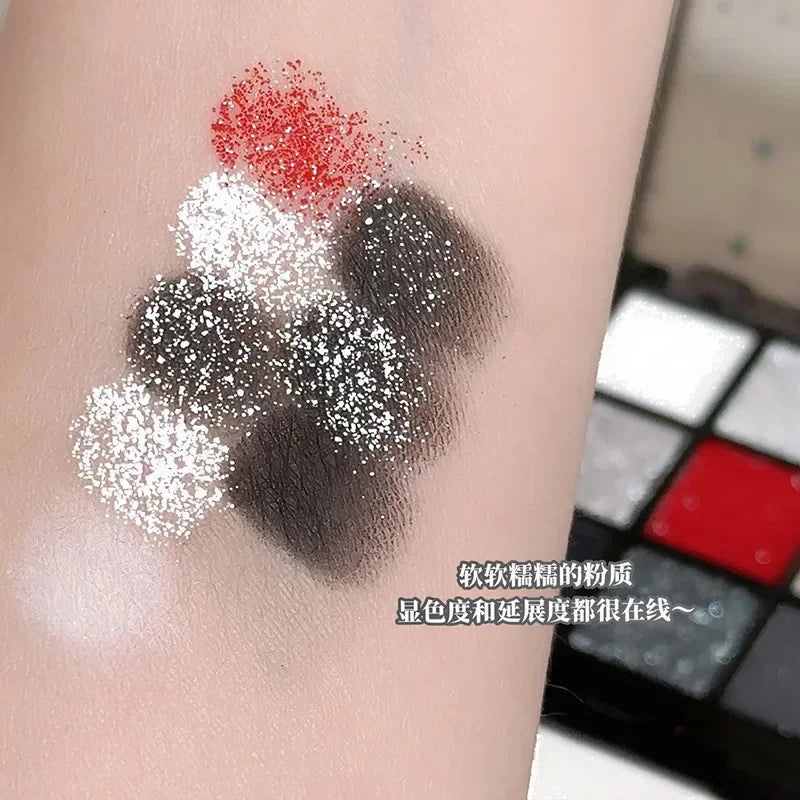 ZVEV Sweet Cool Rose Small Smoke Nine Colors Eyeshadow Palette Gel Pop Matte Pearlescent Cool Babes Contrast Eye Shadow Makeups