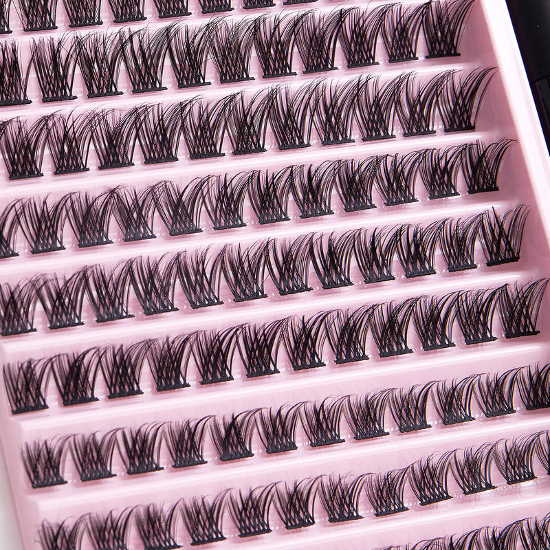 High Quality False Eyelash  Extension Kit Looks Natural DIV 120 Clusters DlY Eye lash For Beauty