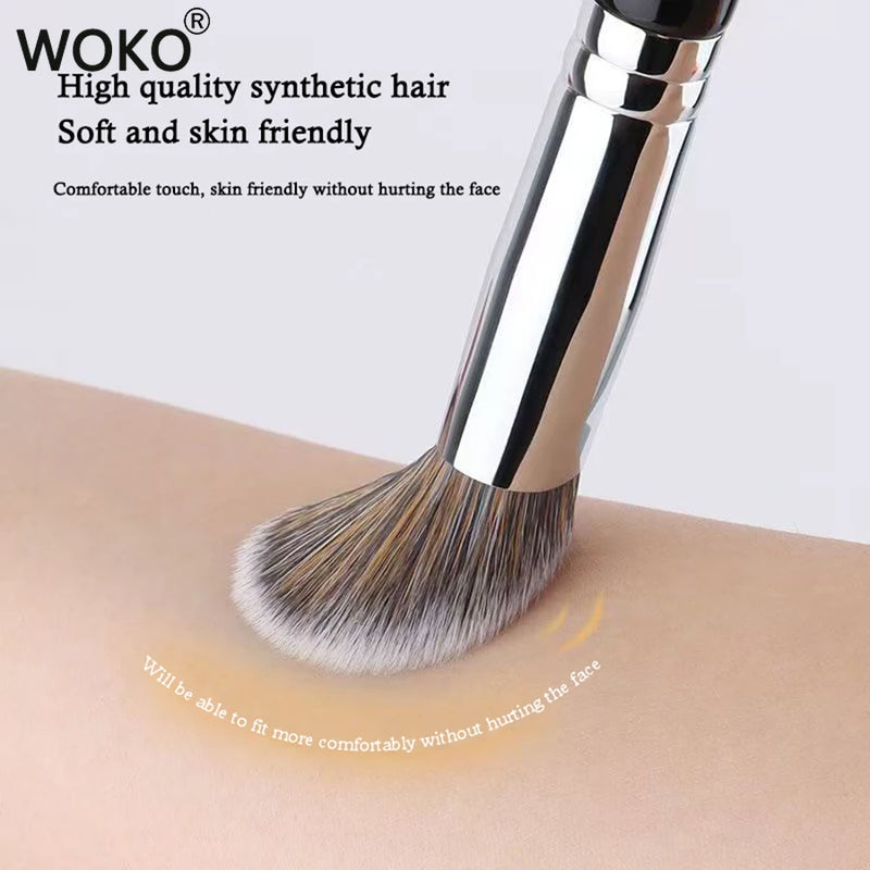 Cream Blush Brush Mimics Fingertip Aplication Stippling Powder Blusher Cream Makeup Brushes Synthetic Hair Blush Make Up Tools