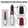 Lipstick Waterproof Long Lasting Moisturizing Matte Non-stick Cup Pearlescent Diamond Lip Tint Red Sexy Lips Makeup