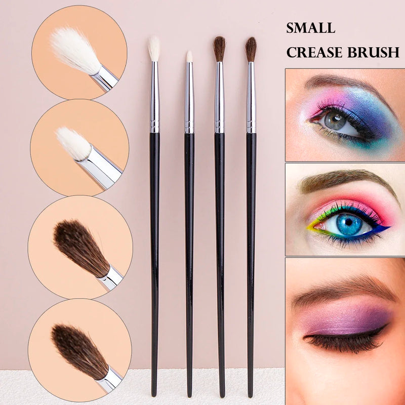 Small Smoky Liner Makeup Brushes Eyeliner Smudge Brush Precision Smudge Makeup Brush Horse Hair Eyeshadow Smudge Brush