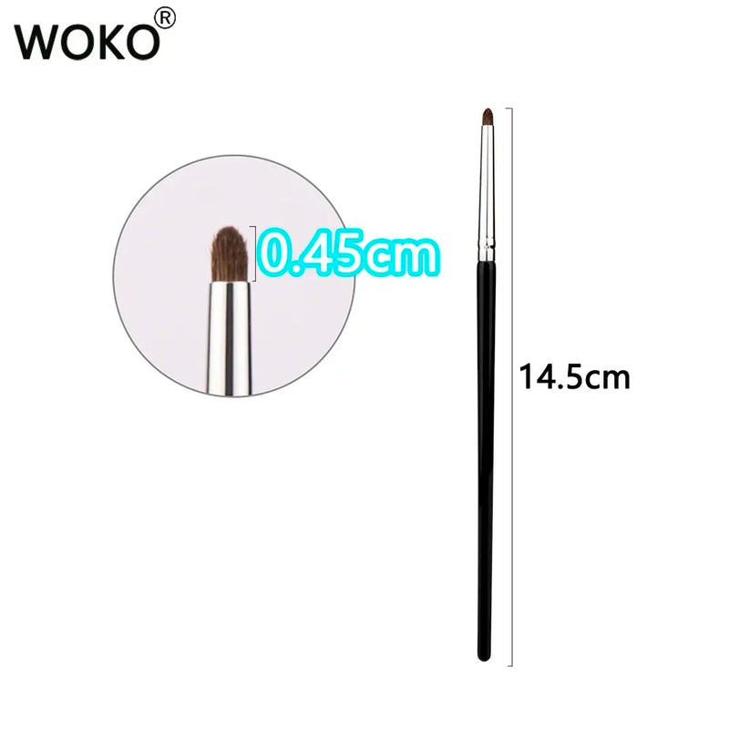 Small Smoky Liner Makeup Brushes Eyeliner Smudge Brush Precision Smudge Makeup Brush Horse Hair Eyeshadow Smudge Brush