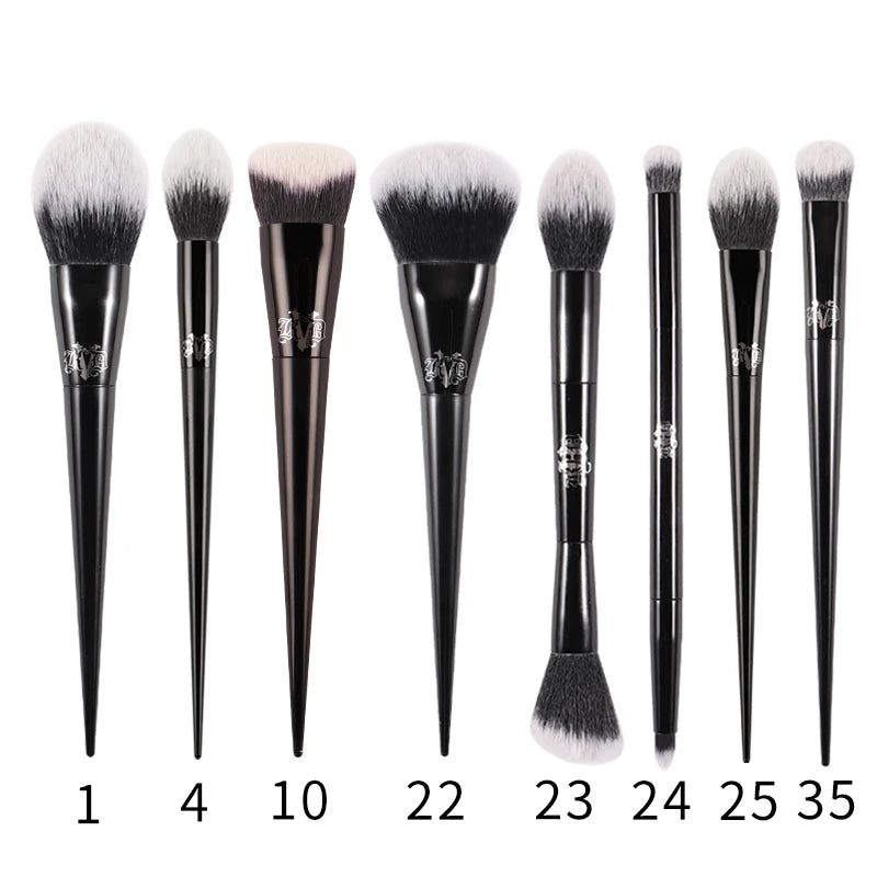 Kat Von D  Makeup Brush Set & Kit Foundation Blush Highlight Concealer Powder Sculpting Eyeshadow Brush KVD Brand Makeup Brush