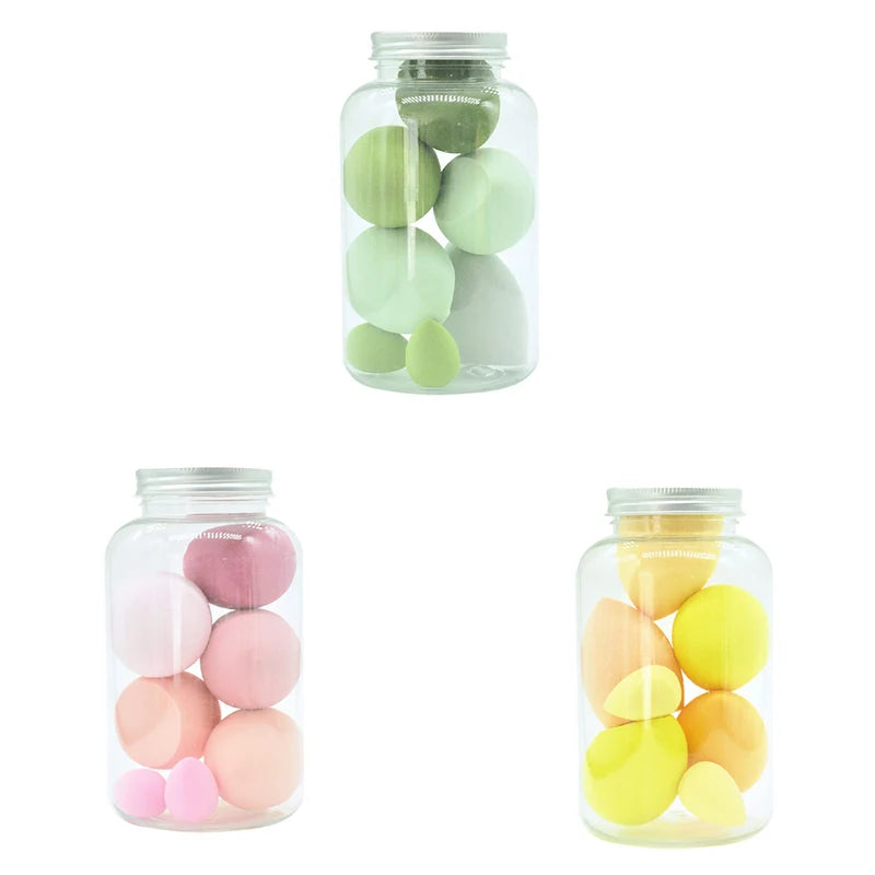 4pcs Makeup Sponge Powder Puff Dry and Wet Combined Beauty Cosmetic Ball Foundation Powder Puff Bevel Cut Make Up Sponge Tools