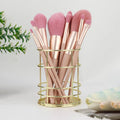1 metal iron makeup brush storage bucket/office stationery storage basket/stainless steel multi-function storage box