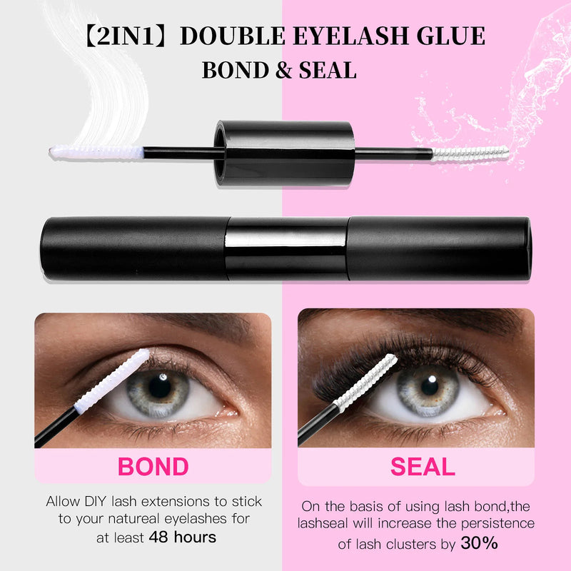High Quality False Eyelash  Extension Kit Looks Natural DIV 120 Clusters DlY Eye lash For Beauty
