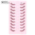 New Half Eyelashes False Lashes 5/10 Pairs 3D Mink Lashes Natural Eyelash Extension Cat Eye Eyelashes Makeup faux Cils maquiagem