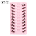 New Half Eyelashes False Lashes 5/10 Pairs 3D Mink Lashes Natural Eyelash Extension Cat Eye Eyelashes Makeup faux Cils maquiagem