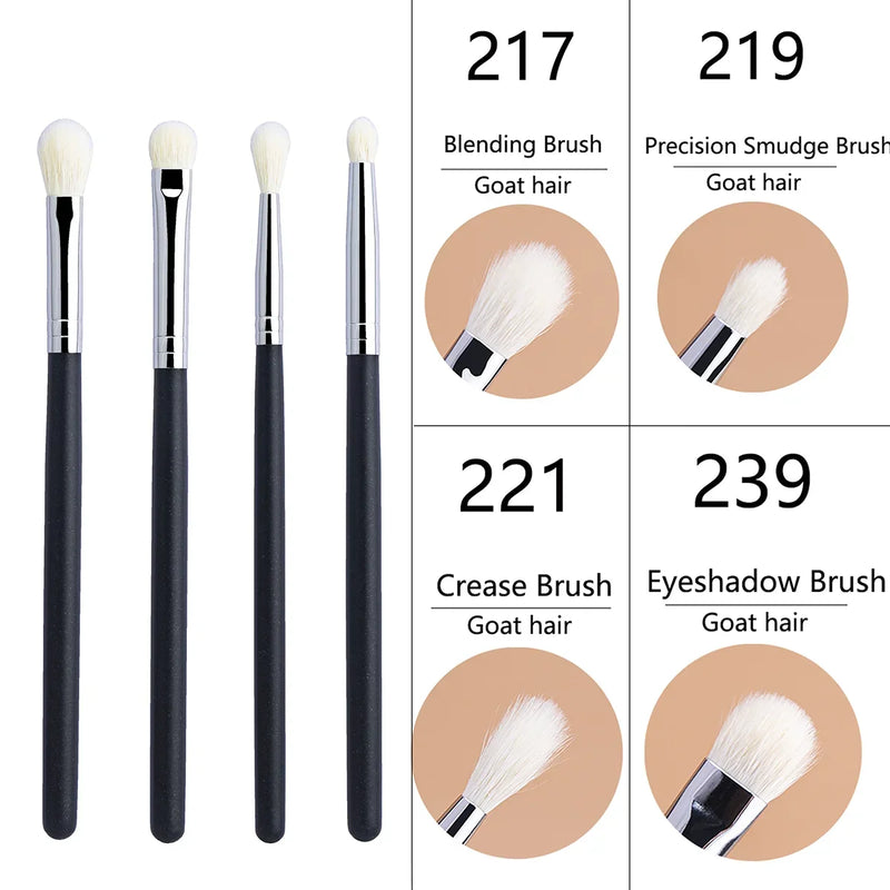 Makeup Eyeshadow Brushes Flat Eye Shadow Shader crease Blending Brushes Goat Hair Eye Shadow Liquid Cream Powder Make Up Tool