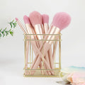 1 metal iron makeup brush storage bucket/office stationery storage basket/stainless steel multi-function storage box