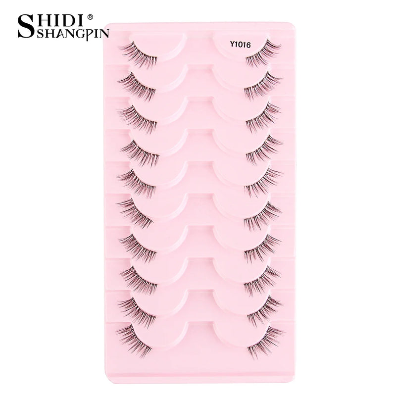 New Half Eyelashes False Lashes 5/10 Pairs 3D Mink Lashes Natural Eyelash Extension Cat Eye Eyelashes Makeup faux Cils maquiagem