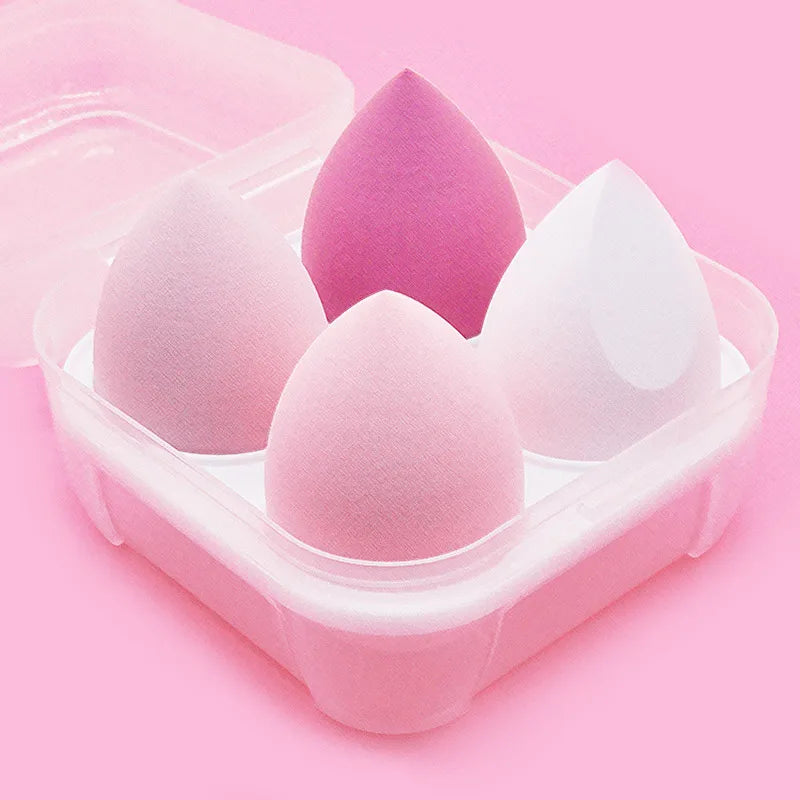 4Pc Beauty Egg Makeup Blender Cosmetic Puff Makeup Sponge Cushion Foundation Powder Sponge Beauty Tool Women Make Up Accessories