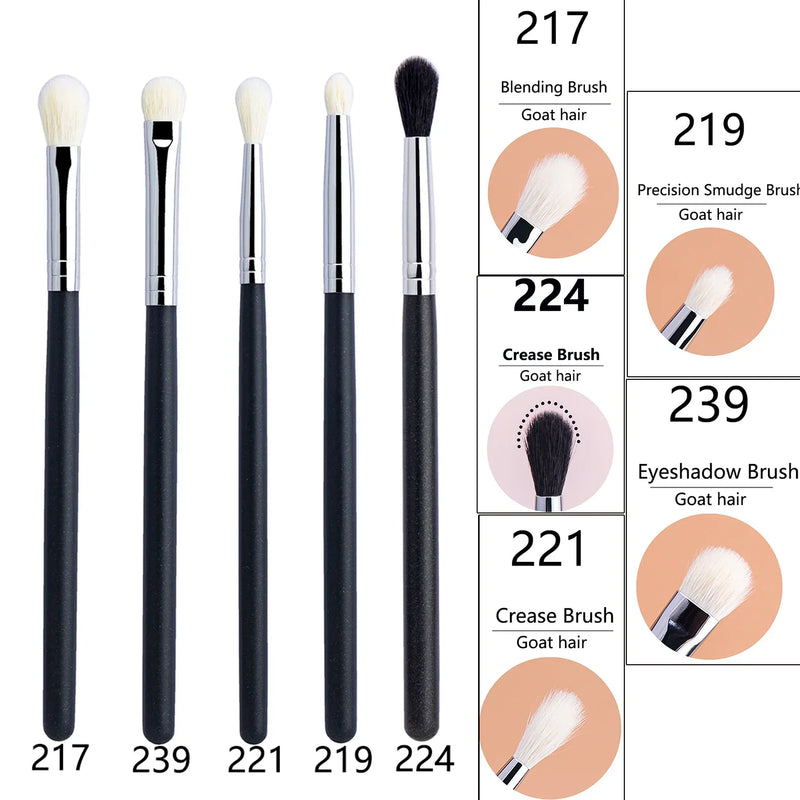 Makeup Eyeshadow Brushes Flat Eye Shadow Shader crease Blending Brushes Goat Hair Eye Shadow Liquid Cream Powder Make Up Tool
