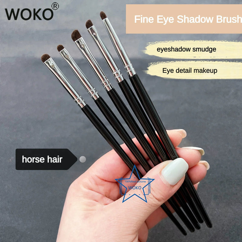 Small Smoky Liner Makeup Brushes Eyeliner Smudge Brush Precision Smudge Makeup Brush Horse Hair Eyeshadow Smudge Brush