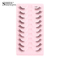 New Half Eyelashes False Lashes 5/10 Pairs 3D Mink Lashes Natural Eyelash Extension Cat Eye Eyelashes Makeup faux Cils maquiagem