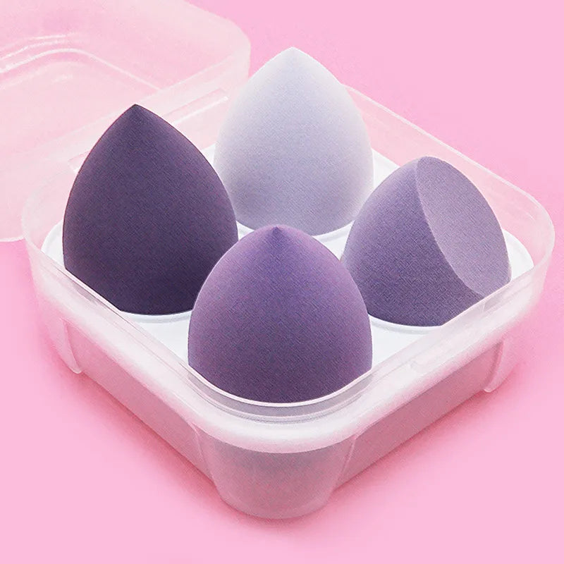 4Pc Beauty Egg Makeup Blender Cosmetic Puff Makeup Sponge Cushion Foundation Powder Sponge Beauty Tool Women Make Up Accessories