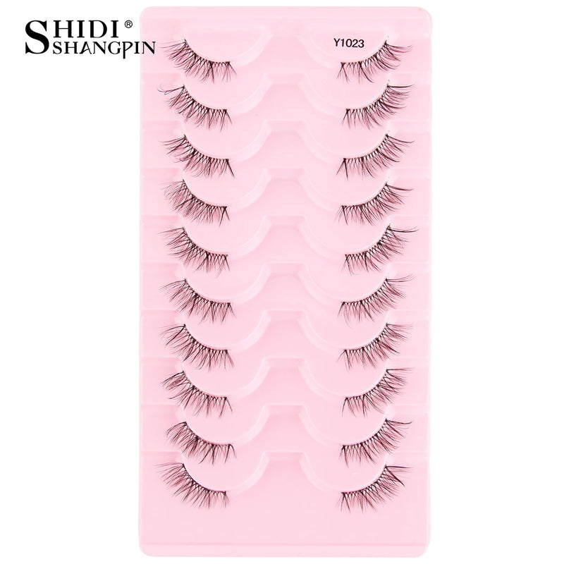 New Half Eyelashes False Lashes 5/10 Pairs 3D Mink Lashes Natural Eyelash Extension Cat Eye Eyelashes Makeup faux Cils maquiagem