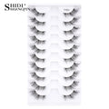 New Half Eyelashes False Lashes 5/10 Pairs 3D Mink Lashes Natural Eyelash Extension Cat Eye Eyelashes Makeup faux Cils maquiagem