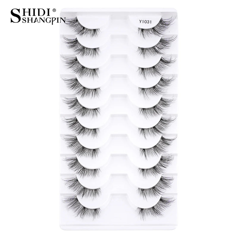 New Half Eyelashes False Lashes 5/10 Pairs 3D Mink Lashes Natural Eyelash Extension Cat Eye Eyelashes Makeup faux Cils maquiagem