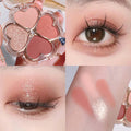 Clover Eyeshadow Palette Highlight Four-color Dreamy Eye Makeup Fine Pearlescent Eye Shadow Eye Shadow All In One Palette Blush