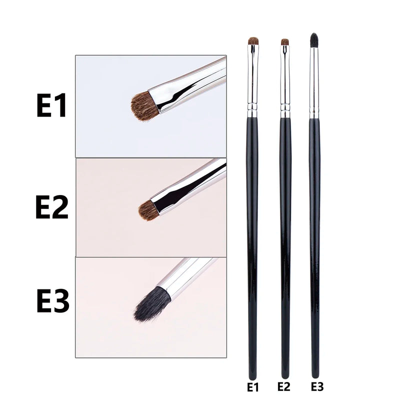Small Smoky Liner Makeup Brushes Eyeliner Smudge Brush Precision Smudge Makeup Brush Horse Hair Eyeshadow Smudge Brush