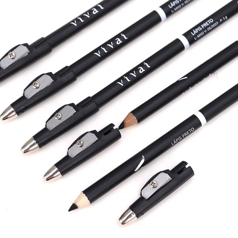 Black Eyeliner Eye Pencil with 2034 Vivai Sharpener