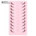 New Half Eyelashes False Lashes 5/10 Pairs 3D Mink Lashes Natural Eyelash Extension Cat Eye Eyelashes Makeup faux Cils maquiagem
