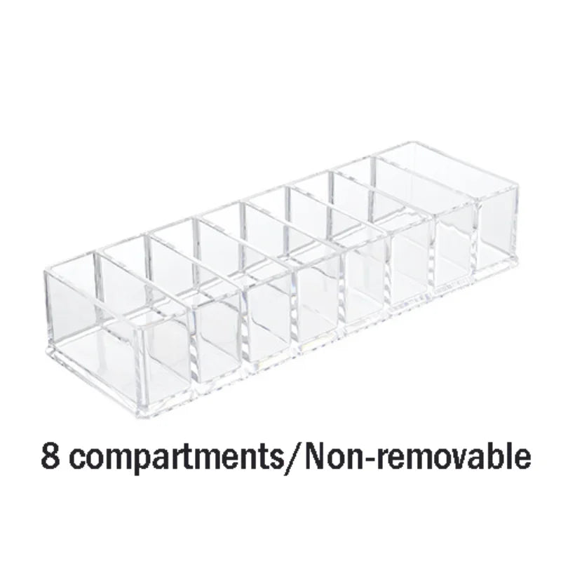 Clear Acrylic Makeup Cosmetics Organizer Storage Box Compact Jewelry and Cosmetic Storage Box for Vanity and Dresser