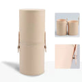 PU Leather Makeup Brush Bucket Portable Travel Cosmetic Bag Multi-Function Dust-Proof Waterproof Makeup Brush Cylinder