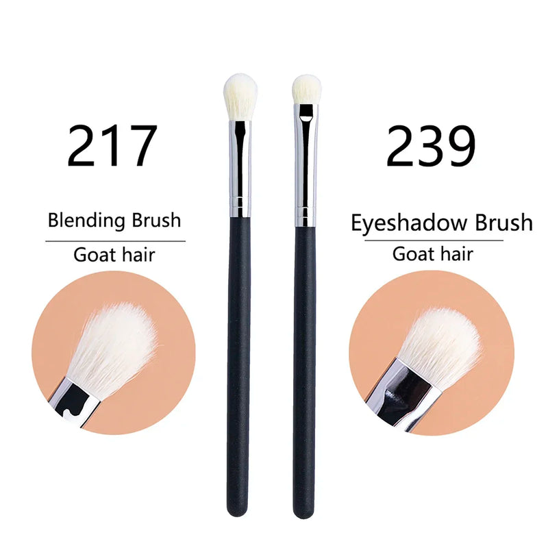 Makeup Eyeshadow Brushes Flat Eye Shadow Shader crease Blending Brushes Goat Hair Eye Shadow Liquid Cream Powder Make Up Tool