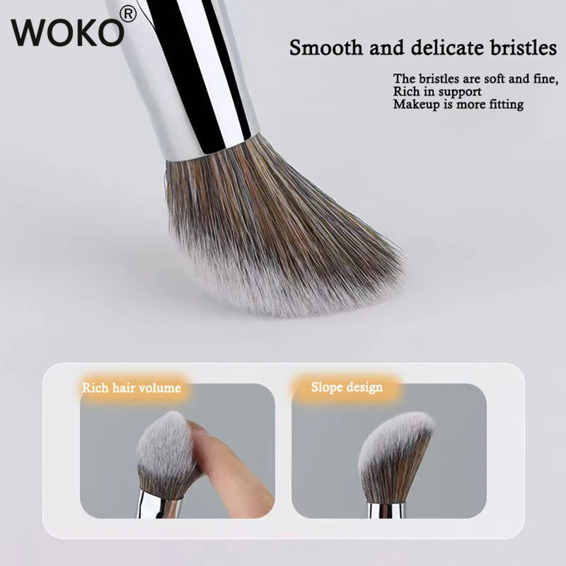 Cream Blush Brush Mimics Fingertip Aplication Stippling Powder Blusher Cream Makeup Brushes Synthetic Hair Blush Make Up Tools