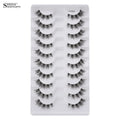 New Half Eyelashes False Lashes 5/10 Pairs 3D Mink Lashes Natural Eyelash Extension Cat Eye Eyelashes Makeup faux Cils maquiagem