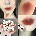 Matte Velvet Lipstick Cute Female Natural Lip Mud Student Party Waterproof and Long Lasting Lipgloss Beauty Makeup