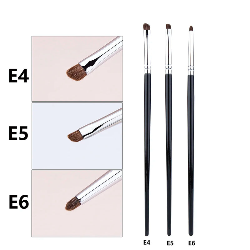 Small Smoky Liner Makeup Brushes Eyeliner Smudge Brush Precision Smudge Makeup Brush Horse Hair Eyeshadow Smudge Brush