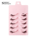 New Half Eyelashes False Lashes 5/10 Pairs 3D Mink Lashes Natural Eyelash Extension Cat Eye Eyelashes Makeup faux Cils maquiagem