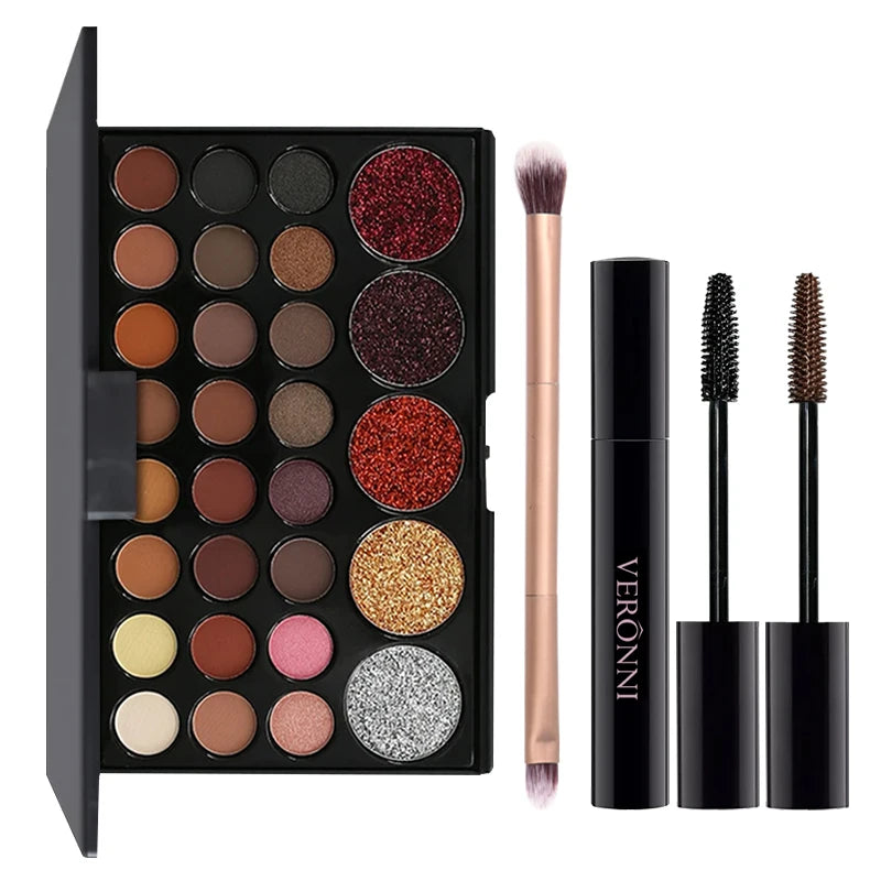 Eyeshadow Palette 29 Colors Eyeshadow Shimmer Glitter Nude Cosmetics Pearlescent Earth Color Eye Makeup Eyeshadow Women's makeup