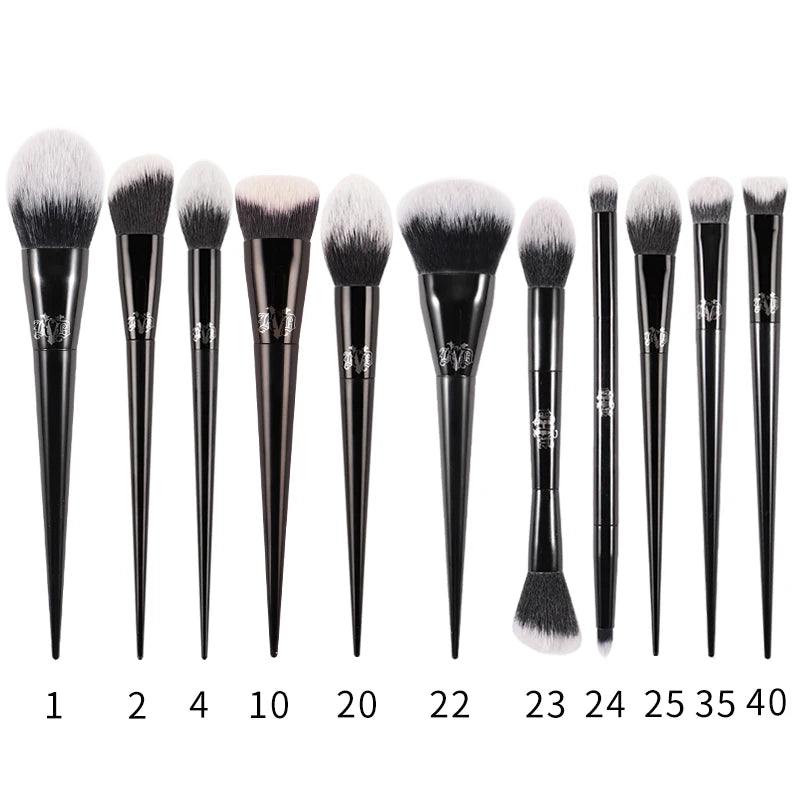 Kat Von D  Makeup Brush Set & Kit Foundation Blush Highlight Concealer Powder Sculpting Eyeshadow Brush KVD Brand Makeup Brush