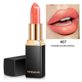 Ariel's Nine-color Transformative Lip Gloss: Sparkling Metallic Pearl Finish, Customizable Golden Hue