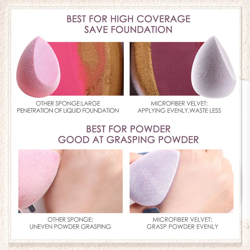 Professional makeup Soft Puff Microfiber Velvet Powder Concealer Sponge Tool make up accessoriesinstrumentos de maquillaje
