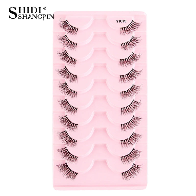 New Half Eyelashes False Lashes 5/10 Pairs 3D Mink Lashes Natural Eyelash Extension Cat Eye Eyelashes Makeup faux Cils maquiagem