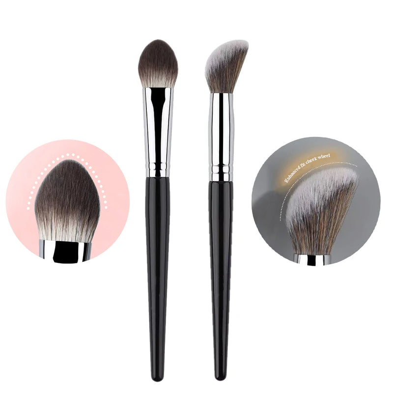 Cream Blush Brush Mimics Fingertip Aplication Stippling Powder Blusher Cream Makeup Brushes Synthetic Hair Blush Make Up Tools