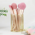 1 metal iron makeup brush storage bucket/office stationery storage basket/stainless steel multi-function storage box