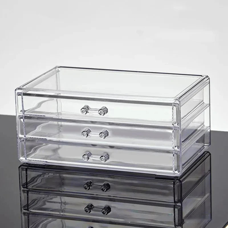 Acrylic Cosmetics Storage Box, Lipstick Storage Box, Desktop Drawer Makeup Storage Rack, Transparent Jewelry Storage Box
