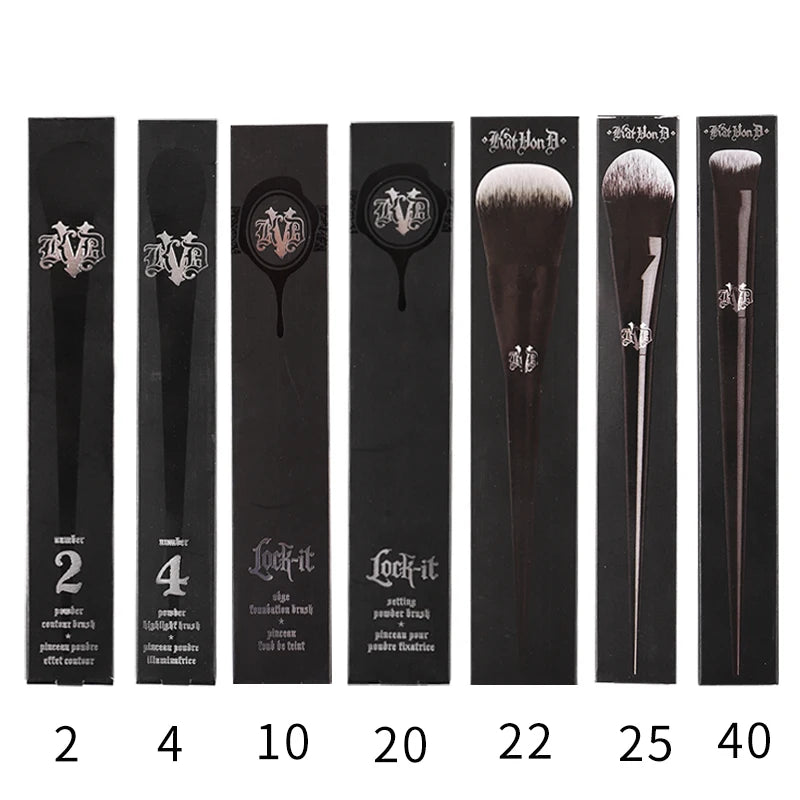 Kat Von D  Makeup Brush Set & Kit Foundation Blush Highlight Concealer Powder Sculpting Eyeshadow Brush KVD Brand Makeup Brush