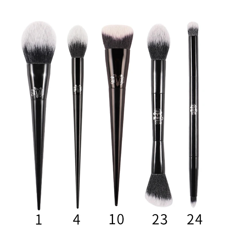 Kat Von D  Makeup Brush Set & Kit Foundation Blush Highlight Concealer Powder Sculpting Eyeshadow Brush KVD Brand Makeup Brush