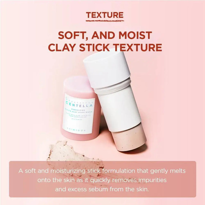 Pink Salt Facial Cleansing Mud Stick Soften Old Keratin Clean Pores Skin Softening Moisturizing Improve Skin Texture Solid Mask