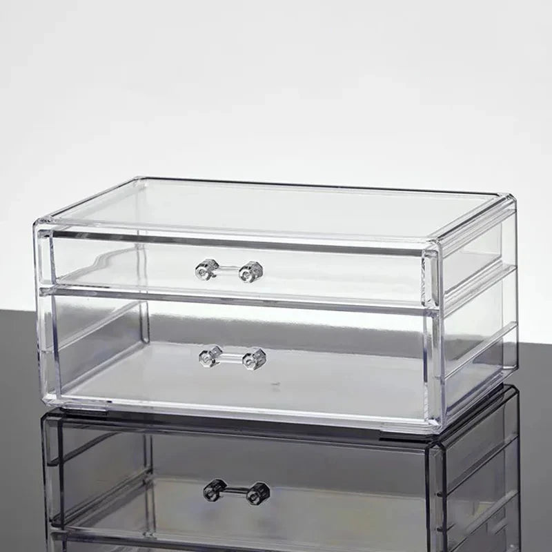 Acrylic Cosmetics Storage Box, Lipstick Storage Box, Desktop Drawer Makeup Storage Rack, Transparent Jewelry Storage Box